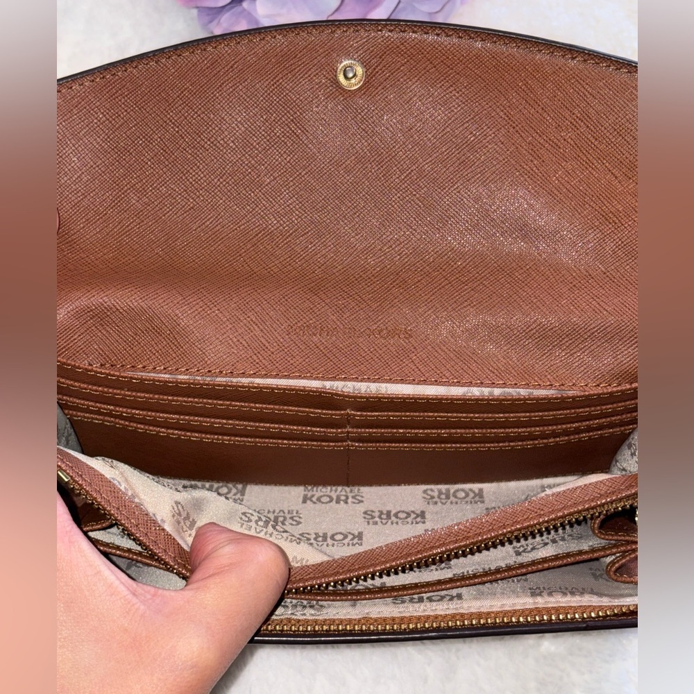 Michael Kors Brown Leather Wallet - Picture 6 of 11